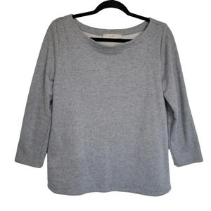 Loft Gray 3/4 Sleeve Sweater Casual Women's Size Medium